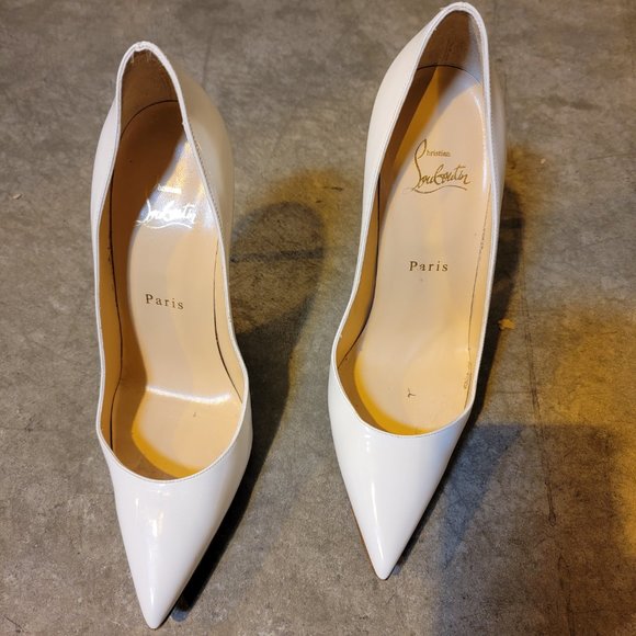 Christian Louboutin-Kate Nappa Pumps-Biaco - Picture 4 of 7